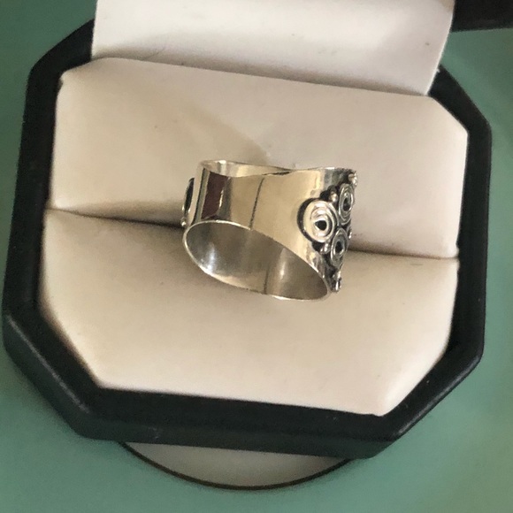 Teal Blue Labradorite Sterling Silver Ring - Picture 7 of 10